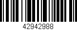 Código de barras (EAN, GTIN, SKU, ISBN): '42942988'