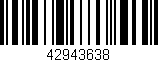 Código de barras (EAN, GTIN, SKU, ISBN): '42943638'