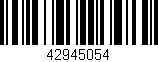 Código de barras (EAN, GTIN, SKU, ISBN): '42945054'