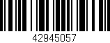 Código de barras (EAN, GTIN, SKU, ISBN): '42945057'