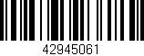 Código de barras (EAN, GTIN, SKU, ISBN): '42945061'