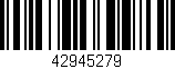 Código de barras (EAN, GTIN, SKU, ISBN): '42945279'