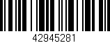 Código de barras (EAN, GTIN, SKU, ISBN): '42945281'