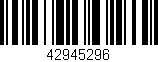 Código de barras (EAN, GTIN, SKU, ISBN): '42945296'