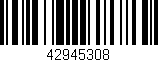 Código de barras (EAN, GTIN, SKU, ISBN): '42945308'