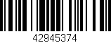 Código de barras (EAN, GTIN, SKU, ISBN): '42945374'