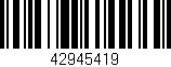 Código de barras (EAN, GTIN, SKU, ISBN): '42945419'
