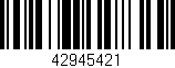 Código de barras (EAN, GTIN, SKU, ISBN): '42945421'