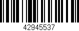 Código de barras (EAN, GTIN, SKU, ISBN): '42945537'