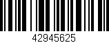 Código de barras (EAN, GTIN, SKU, ISBN): '42945625'