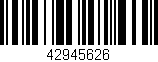 Código de barras (EAN, GTIN, SKU, ISBN): '42945626'