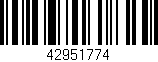Código de barras (EAN, GTIN, SKU, ISBN): '42951774'