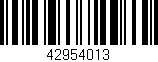 Código de barras (EAN, GTIN, SKU, ISBN): '42954013'