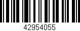 Código de barras (EAN, GTIN, SKU, ISBN): '42954055'