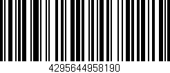 Código de barras (EAN, GTIN, SKU, ISBN): '4295644958190'
