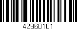Código de barras (EAN, GTIN, SKU, ISBN): '42960101'