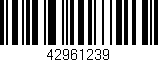 Código de barras (EAN, GTIN, SKU, ISBN): '42961239'