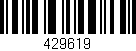 Código de barras (EAN, GTIN, SKU, ISBN): '429619'
