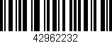 Código de barras (EAN, GTIN, SKU, ISBN): '42962232'