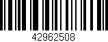 Código de barras (EAN, GTIN, SKU, ISBN): '42962508'