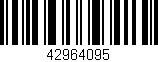 Código de barras (EAN, GTIN, SKU, ISBN): '42964095'