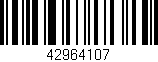 Código de barras (EAN, GTIN, SKU, ISBN): '42964107'
