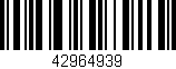 Código de barras (EAN, GTIN, SKU, ISBN): '42964939'