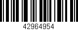 Código de barras (EAN, GTIN, SKU, ISBN): '42964954'