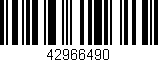 Código de barras (EAN, GTIN, SKU, ISBN): '42966490'
