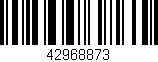 Código de barras (EAN, GTIN, SKU, ISBN): '42968873'