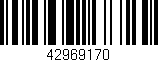 Código de barras (EAN, GTIN, SKU, ISBN): '42969170'