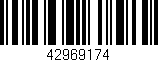 Código de barras (EAN, GTIN, SKU, ISBN): '42969174'