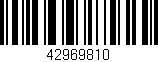 Código de barras (EAN, GTIN, SKU, ISBN): '42969810'