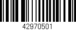 Código de barras (EAN, GTIN, SKU, ISBN): '42970501'