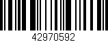 Código de barras (EAN, GTIN, SKU, ISBN): '42970592'