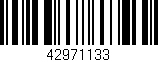 Código de barras (EAN, GTIN, SKU, ISBN): '42971133'