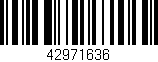 Código de barras (EAN, GTIN, SKU, ISBN): '42971636'