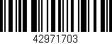 Código de barras (EAN, GTIN, SKU, ISBN): '42971703'