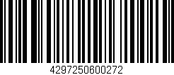 Código de barras (EAN, GTIN, SKU, ISBN): '4297250600272'