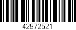 Código de barras (EAN, GTIN, SKU, ISBN): '42972521'