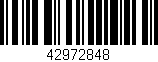 Código de barras (EAN, GTIN, SKU, ISBN): '42972848'