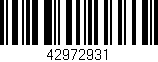 Código de barras (EAN, GTIN, SKU, ISBN): '42972931'