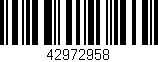 Código de barras (EAN, GTIN, SKU, ISBN): '42972958'