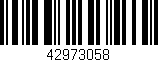 Código de barras (EAN, GTIN, SKU, ISBN): '42973058'