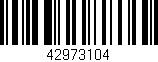 Código de barras (EAN, GTIN, SKU, ISBN): '42973104'
