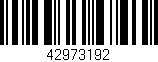 Código de barras (EAN, GTIN, SKU, ISBN): '42973192'