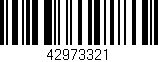 Código de barras (EAN, GTIN, SKU, ISBN): '42973321'