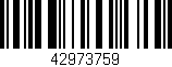 Código de barras (EAN, GTIN, SKU, ISBN): '42973759'