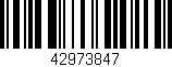 Código de barras (EAN, GTIN, SKU, ISBN): '42973847'