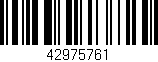 Código de barras (EAN, GTIN, SKU, ISBN): '42975761'
